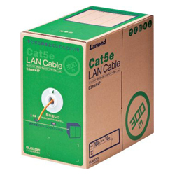 RoHS LAN Cable / CAT5E / 300m /橙色/ Simple Package