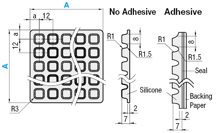 反振動Gel工作表-無Adhesive:相關圖像