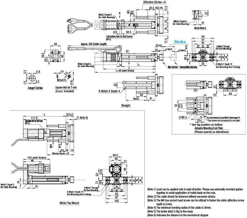 單軸機器人RSDG1 -杆類型與支持指南:相關的圖片