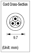 交流電繩,固定長度(PSE, UL, CSA)——雙頭(三國同時驗證產品):相關的圖片