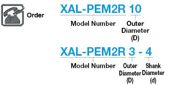 XAL係列硬質合金方形立銑刀，2槽/3D槽長度模型:相關圖像