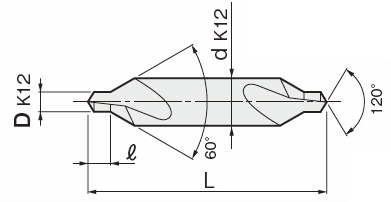 TiNコートハイス鋼センタードリル レギュラータイプ:関連畫像