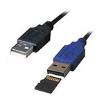 USB Cable with MicroSD leader function (ACROS)