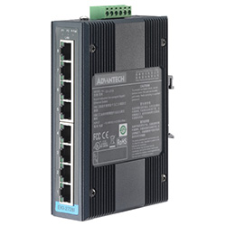 8-Port Gigabit Unmanaged Ethernet Switch For Industrial Use, Wide Temperature