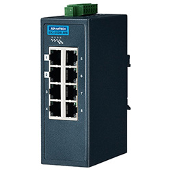 8-Port 10/100 Mbps Entry Managed Ethernet Switch For Industrial Use, Wide Temperature