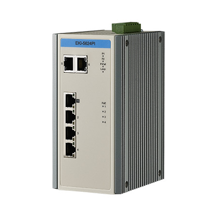 4FE PoE + 2G Entry Managed Ethernet Switch For Industrial Use, Wide Temperature
