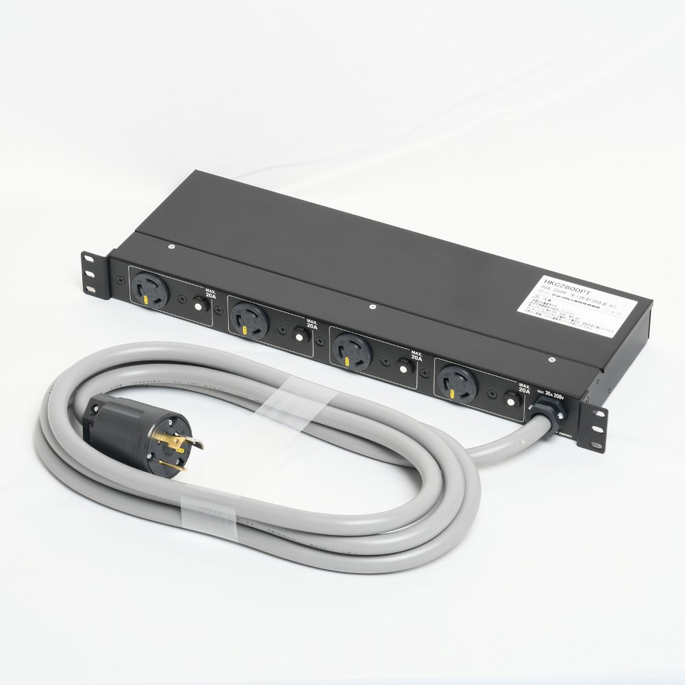 電纜附件1 u電源板、高功能、扭鎖NEMA L6-30P×8台