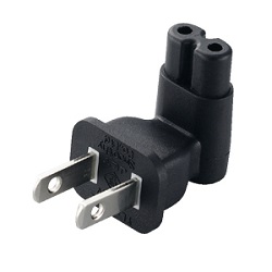 直接連接電源適配器插頭(l型,2-Pin)