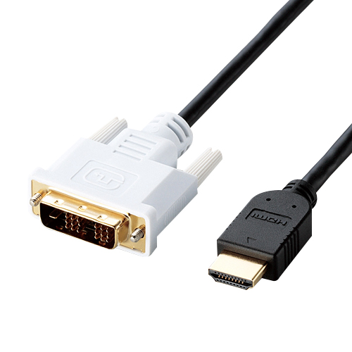 HDMI-DVI Cable (HDMI19-Core - DVI 24-Core) (ELECOM)