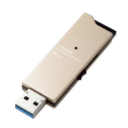 滑動式高速USB 3.0記憶棒- 16GB (ELECOM)