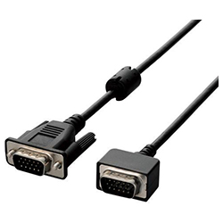 D-Sub 15-Pin (Mini)電纜/緊湊連接器/ 1.0 m /黑色