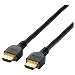 HDMI電纜/以太網兼容/高屏蔽連接器/ 1.0 m /黑色