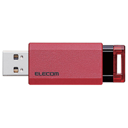 USB內存/ USB 3.1 (Gen 1)兼容/點擊頂部/具有自動返回功能/ 32 GB /紅色