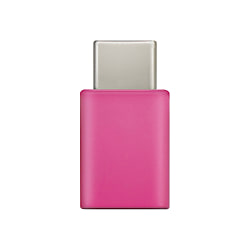 USB轉換適配器智能手機/ USB (microB女性)- USB (C男性)/粉紅色