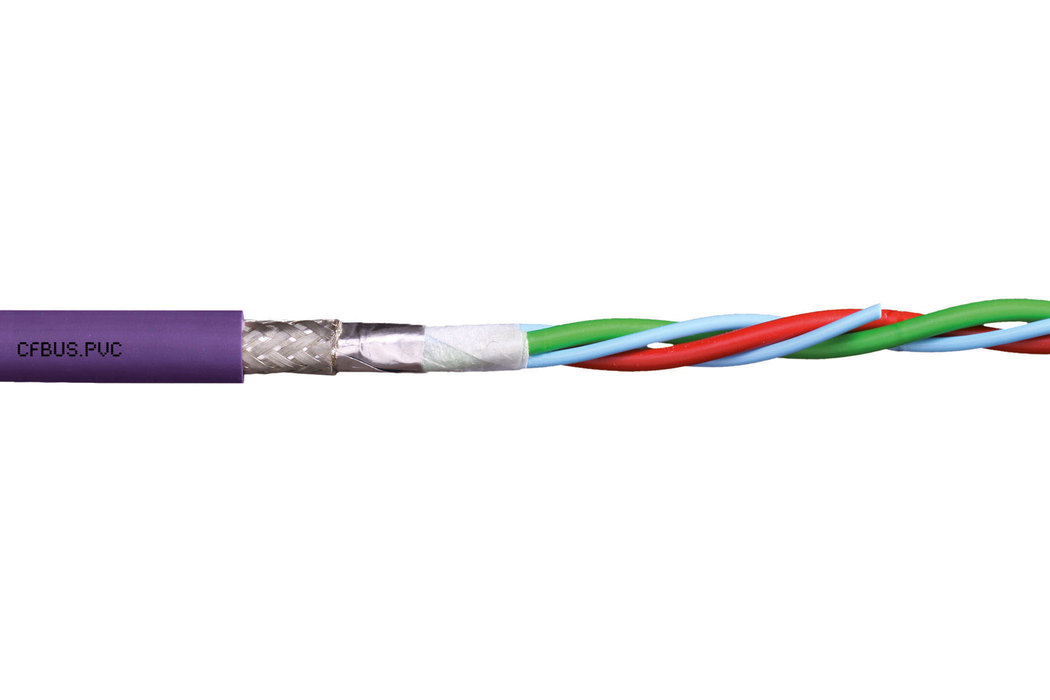 CFBUS-PVC，阻燃，PVC護套，屏蔽Chainflex®總線電纜(IGUS)