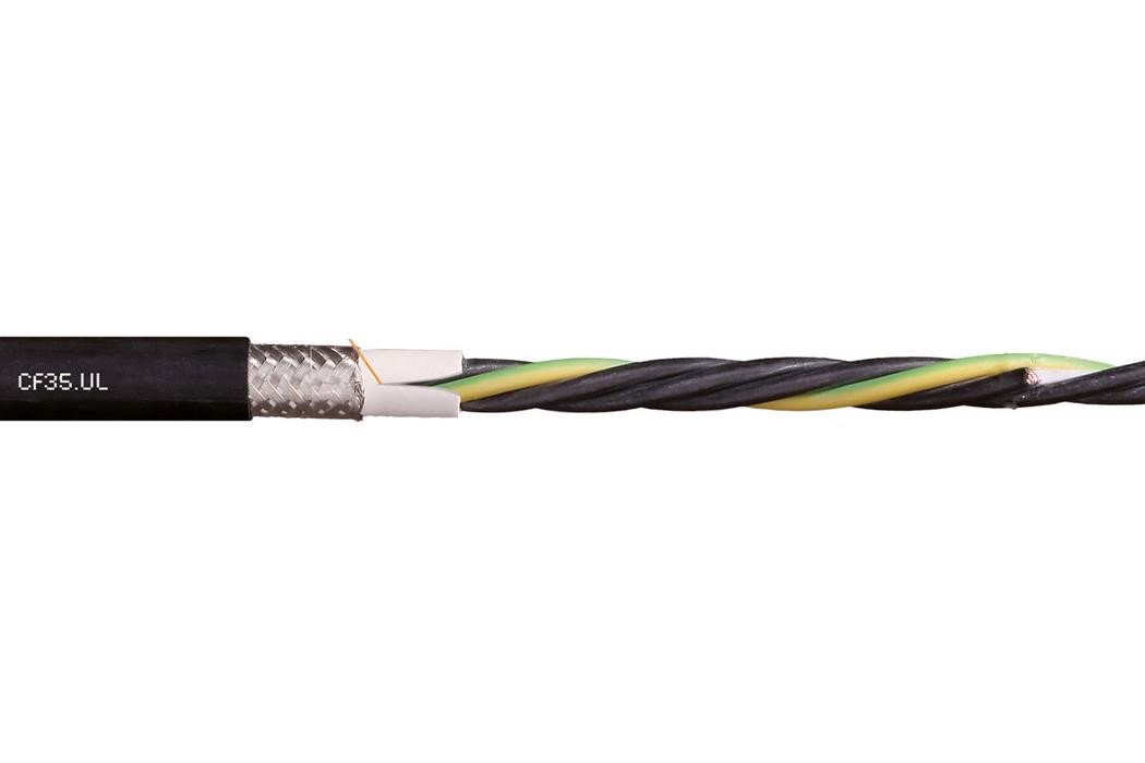 IGUS CF35-UL, Chainflex®電機電纜，VFD屏蔽，TPE內/外護套，1000V (IGUS)