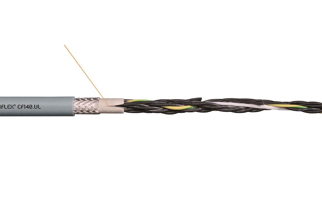 IGOSCF140-UL鏈式控製電纜、屏蔽式、PVC插件、300V