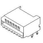 FFC-FPC(通孔)(52044)上表麵接觸類型