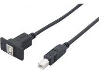 USB 2.0 B-Type Cable - Panel Mount (MISUMI)