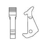 連接器配件——噴射門閂頭和標準的套接字