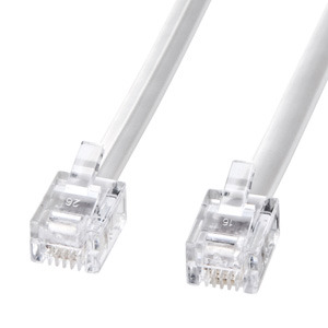 模塊化電纜，白色，10 M  -  TEL-N1-10N2（Sanwa Supply）