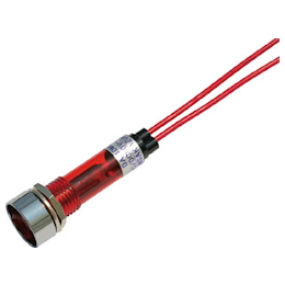 LED指示燈，100v AC/DC連接，ø10紅色- DA-10ML-1 (Sakazume Electric)