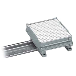 288係列印刷電路板軌道段托架，用於DIN導軌安裝(WAGO)