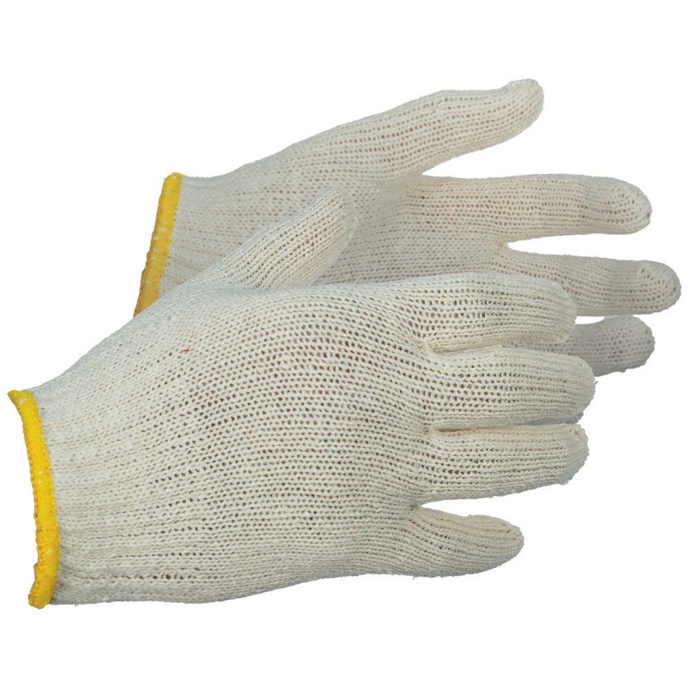 Economy Knit String Gloves, Natural Color