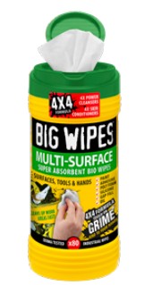 Big Wipes, Hygienic Hand Cleaning Wipes - Multi-Purpose or Heavy Duty, 80ct (8