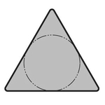 60°三角形正極無孔TPGR〇〇b“中拋光”(KYOCERA)