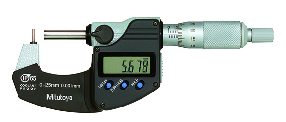 微量計-數字管微量計,並配有圓形AnvilSeries395A型