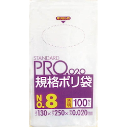 標準塑料袋(透明)，厚度0.02 mm
