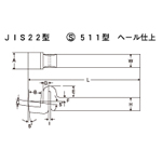 HSS鑽頭JIS22型S511型彈簧頸光潔度(SANWASEISAKUSYO)