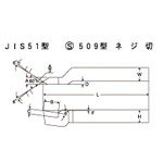 HSS鑽頭JIS51 Model S509 Model Threading (SANWASEISAKUSYO)