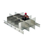 防震化學櫃，不鏽鋼，櫃型，正麵455mm，隔板組