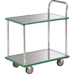 Stainless Steel Cart - One-Side Handle 2-Level Type
