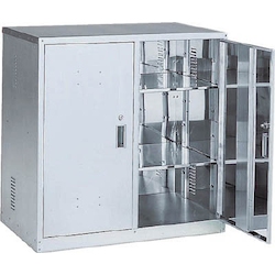 抗震化學櫃，不鏽鋼，雙開門型