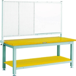 Heavy Work Bench with Front Panel / White Board Linoleum Tabletop Average Load (kg) 3000