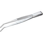 Stainless Steel Tweezers Jagged Curved Type Total Length (mm) 125–300 (Trusco Nakayama)