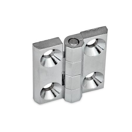 鉸鏈-鋅壓鑄或鋁，沉頭通孔或螺紋螺柱型，GN237係列(JW Winco)