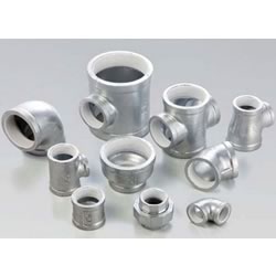 Tee Pipe Fitting - Female, Cast Iron with Zinc Plating