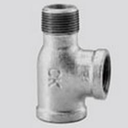 Male T Fitting for Cast Iron Tube - Threaded, Transportable