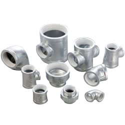 90-Degree Elbow Pipe Fitting - Female, Cast Iron with Zinc Plating