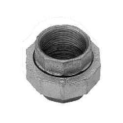 Union Fittings for Galvanized Cast Iron Pipe - Threaded