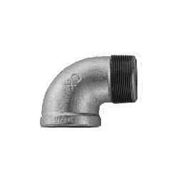 Female RC Adapter/R Male Street Elbow Fitting for Galvanized Cast Iron Pipe - Threaded