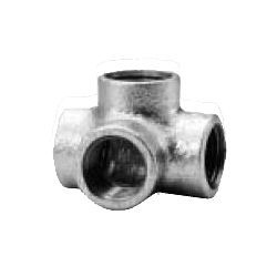 Cross Elbow Fitting for Galvanized Cast Iron Pipe - Threaded