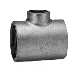 Adapter Tee Fittings for Galvanized Cast Iron Pipe - Threaded