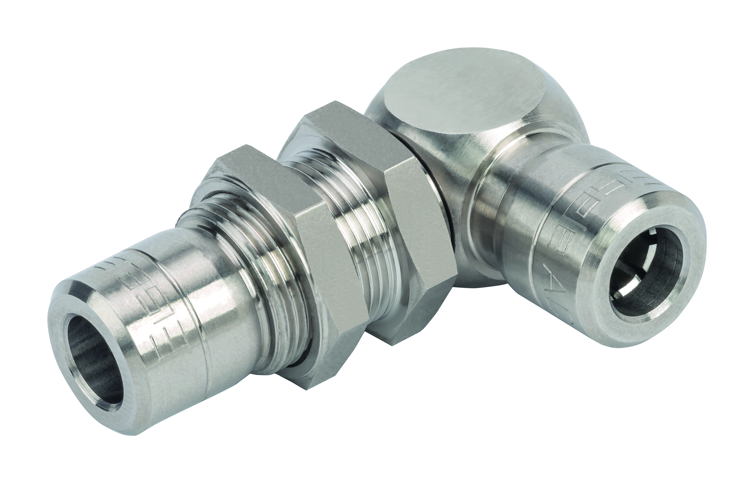 Swivel Bulkhead Elbow Push To Connect Connector, Stainless STl, Inch - INOXLINE©