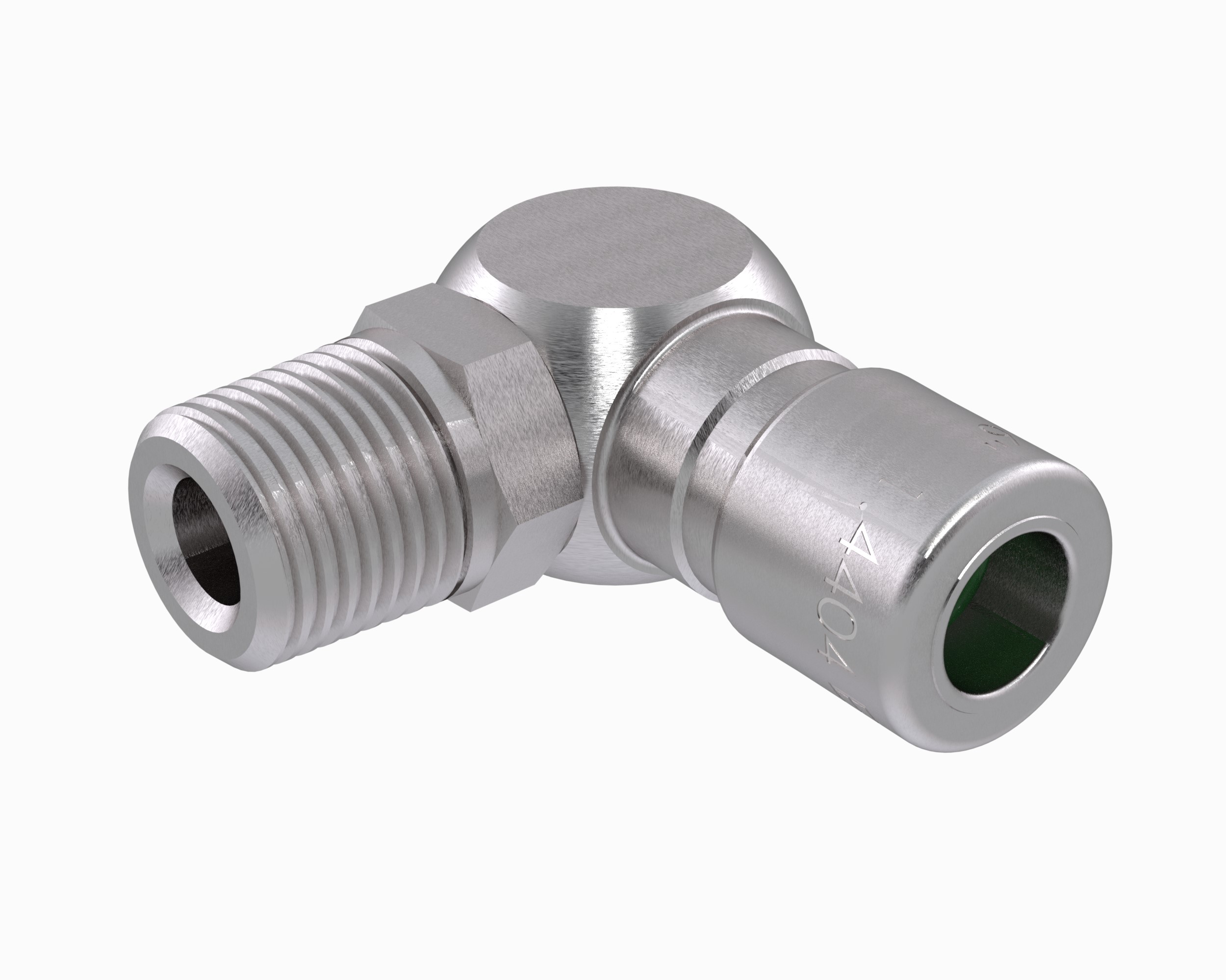 Double Seal Elbow Push To Connect Fittings, Stainless STl, NPT Thread X Inch Tube - INOXLINE©