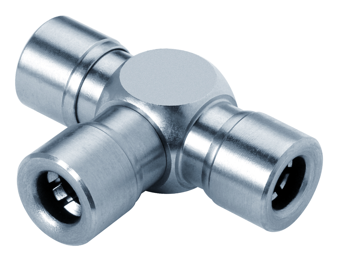 T Push To Connect Fittings, Stainless STl, Metric - INOXLINE©